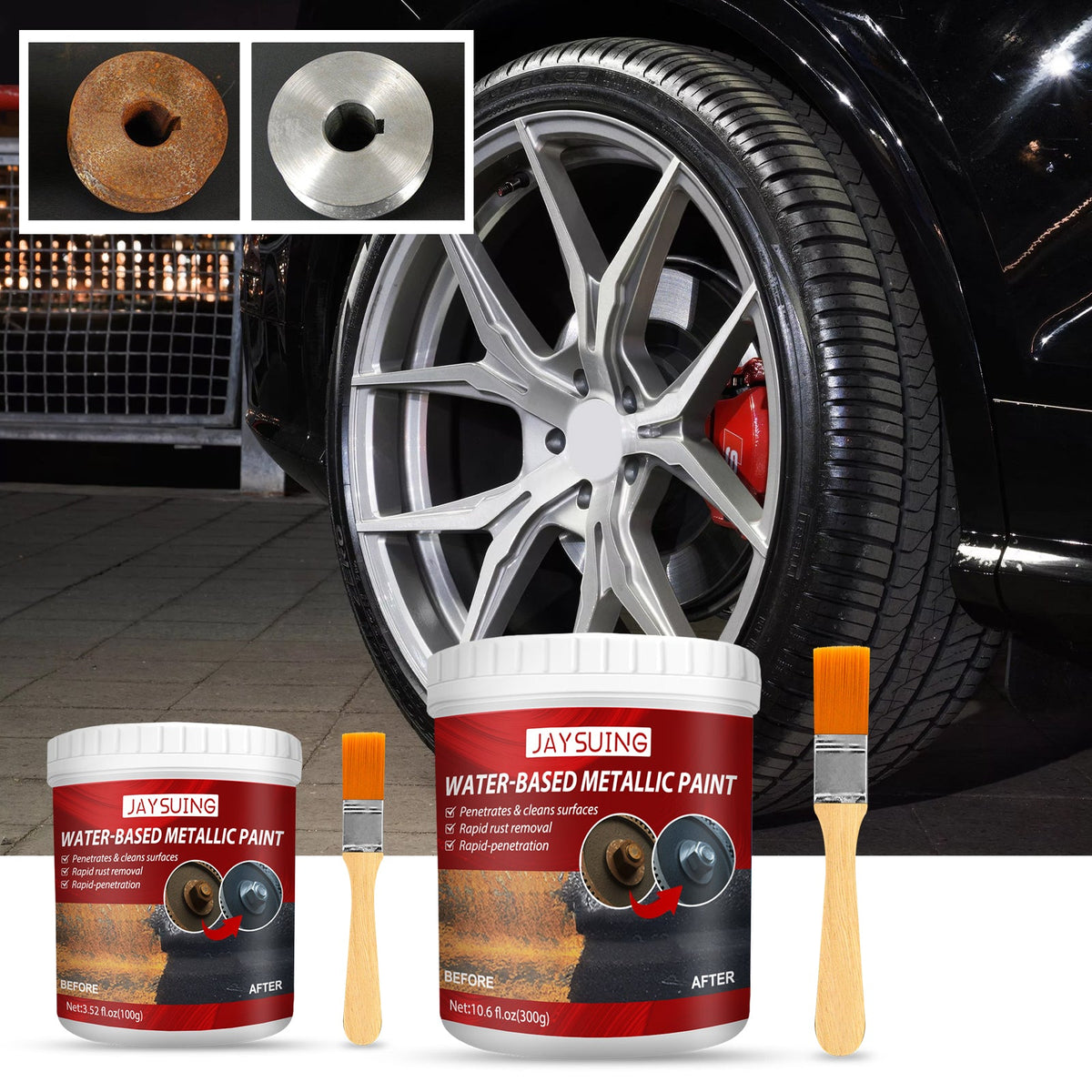 Rust Free Primer, Metallic Paint Rust Resistant Radiator Anticorrosion Conversion Reconditioning Coat Primer Conversion Agent