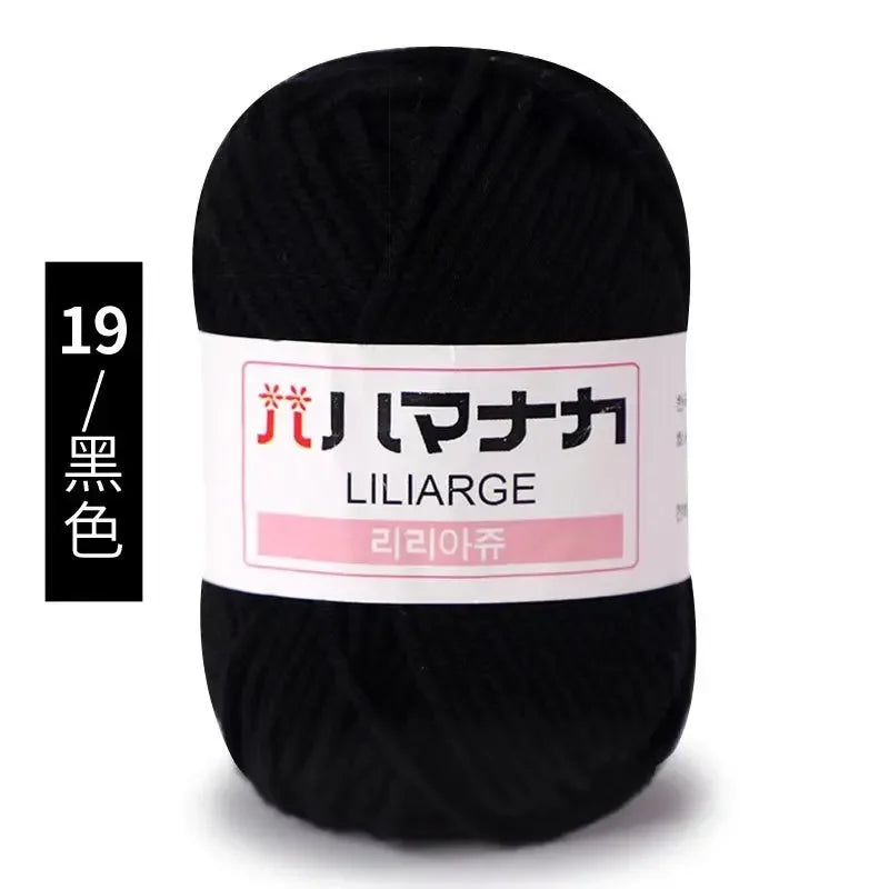Milk Sweet Soft Cotton Baby Knitting Wool Yarn Thick Yarn Fiber Velvet Yarn Hand Knitting Wool Crochet Yarn for DIY Sweater