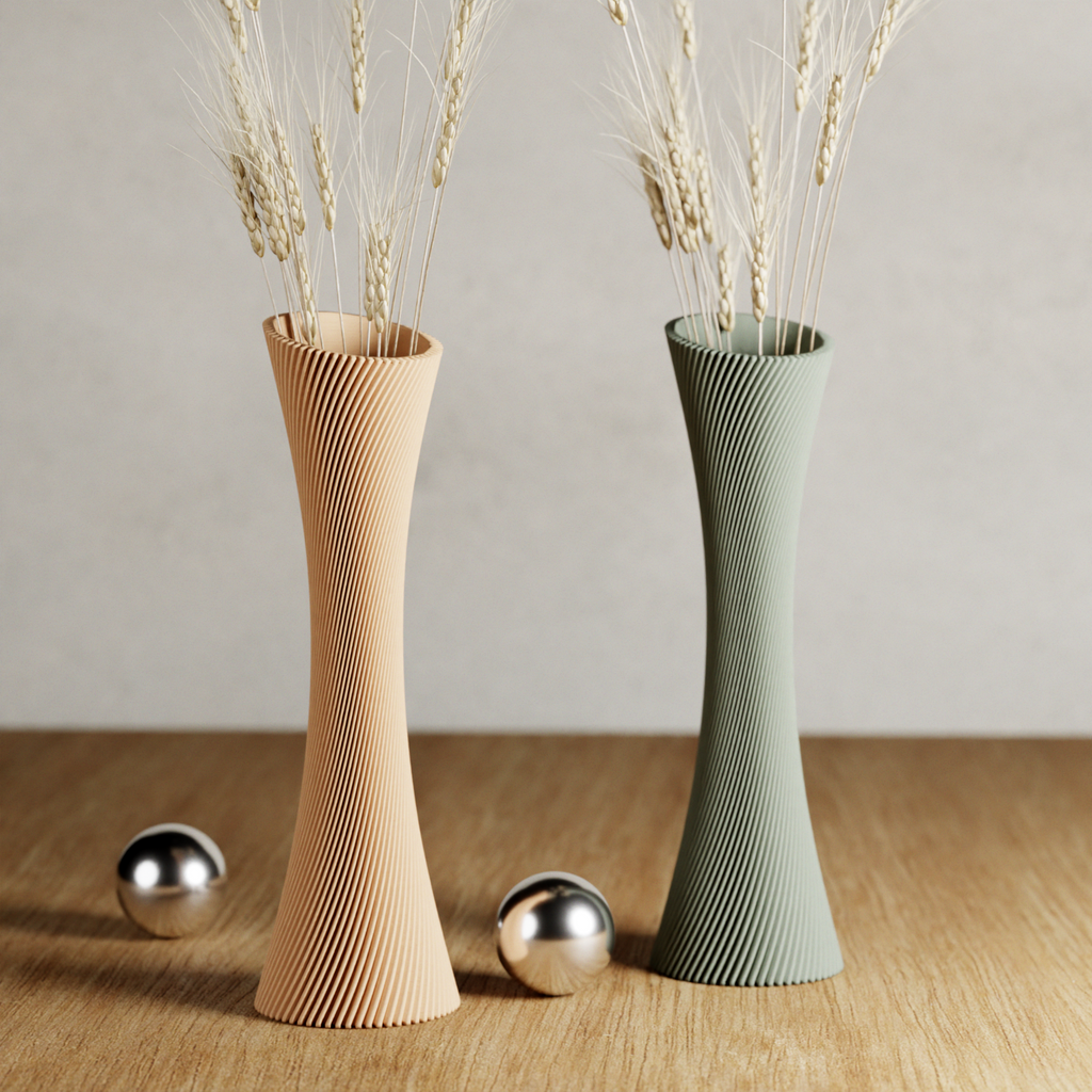 SPIRAL ROSE Vase