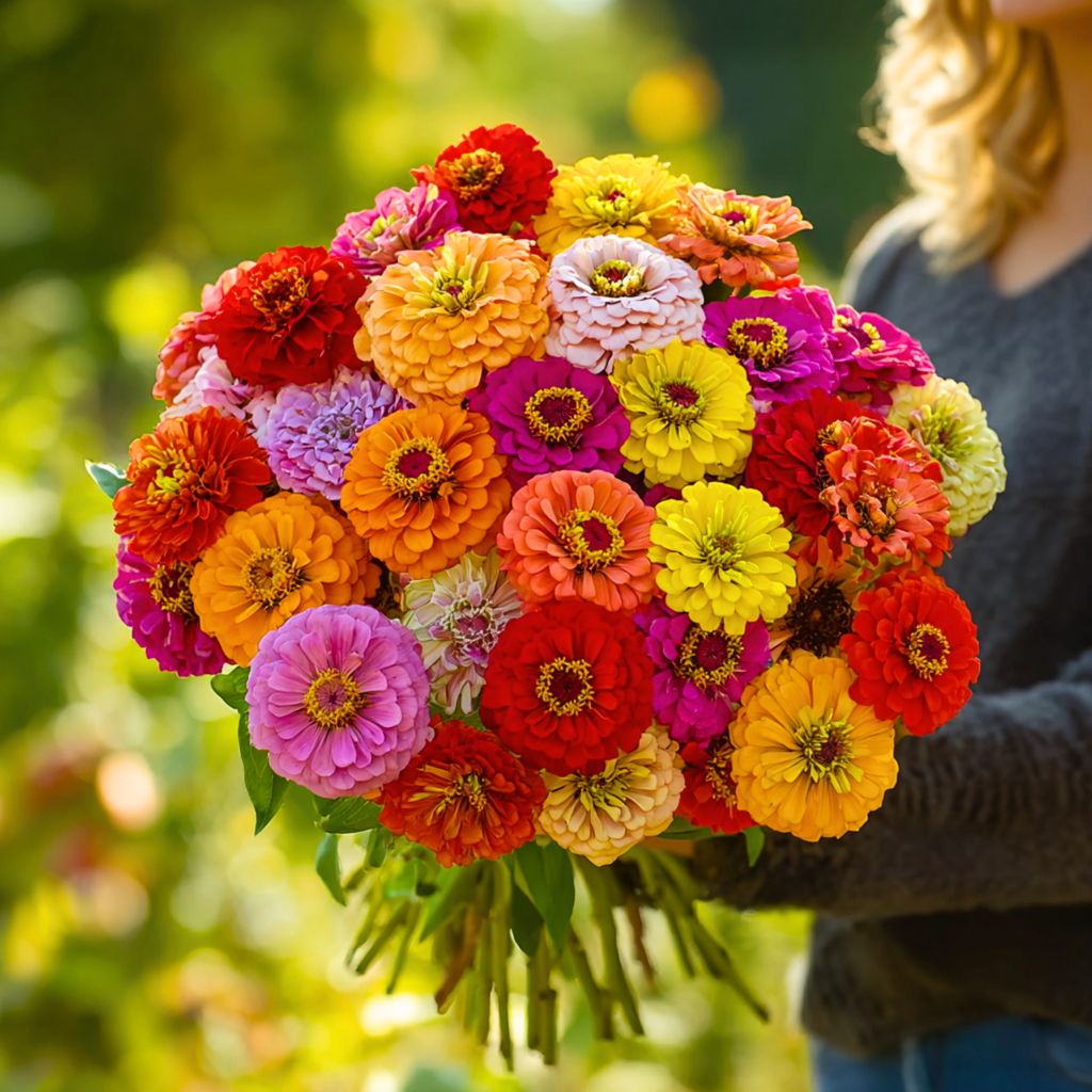 California Giants Zinnia – 100 Seeds